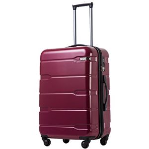 Suitcase PC+ABS Spinner Built-In TSA Luggage Expandable