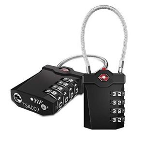 ZHEGE TSA Approved Luggage Locks, 4 Digit Combination