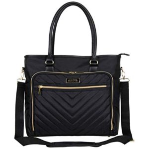 Quilted Chevron 15" Laptop & Tablet Business Tote