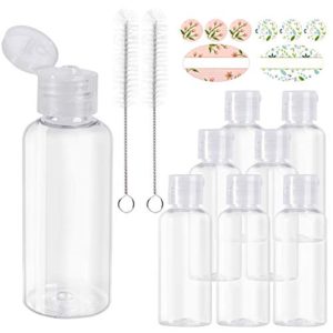 CycleMore 8 Pack 2oz 60ml Plastic Empty Bottles