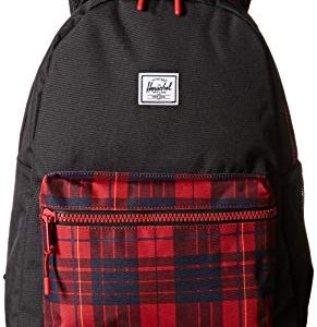 Herschel Kids' Nova Backpack, Black/Winter Plaid