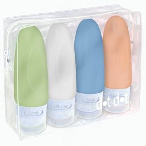 4 Leak Proof Travel Bottles - 3 oz Travel Containers