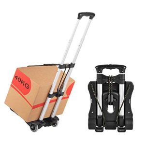 Hivexagon Folding Luggage Cart, Heavy Duty Travel Trolley