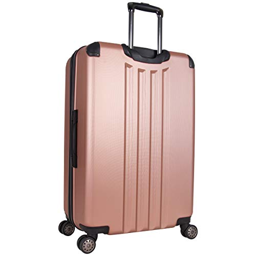 Rose Gold Luggage Set Hardside 8-Wheel 3-Piece 20