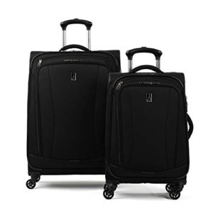 Black Softside Lightweight 2-Piece Luggage Set