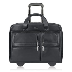 Solo New York Franklin Rolling Leather Laptop Bag