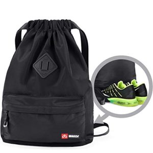 WANDF Drawstring Backpack with Shoe Pocket