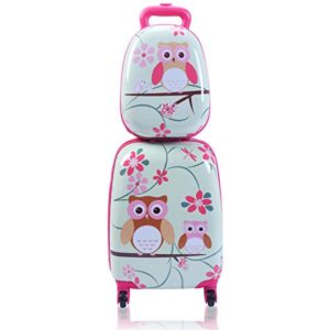 Goplus 2Pc 12" 16" Kids Carry On Luggage Set