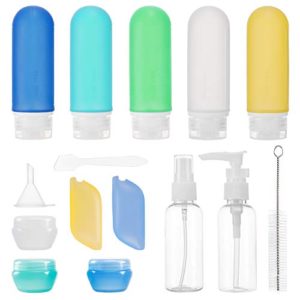 17 Pack Travel Bottles TSA Approved,3OZ Leakproof Silicone