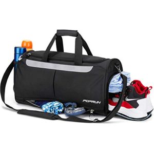 Sports Gym Bag, Workout Duffel Bag with Shoes Compartment