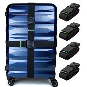 Untethered 4-Pack Luggage Straps | Belts to Keep Your Suitcase