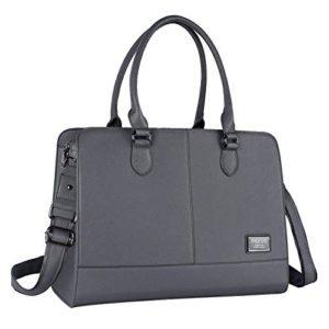 Women Laptop Tote Bag 3 Layer Compartments, Space Gray