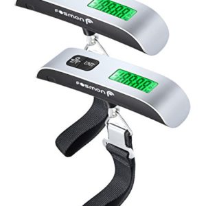 Fosmon Digital Luggage Scale (2 Pack), LCD Display Backlight