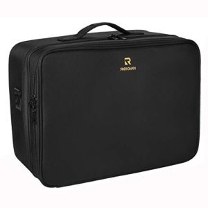 Relavel Makeup Train Case Travel Makeup Bag