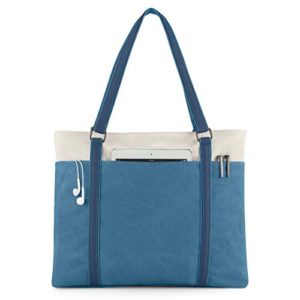 Wxnow Women Canvas Tote Handbag Laptop Tote Bag