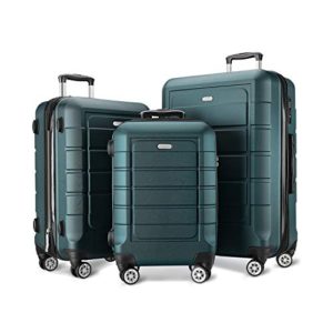 SHOWKOO Luggage Sets Expandable Suitcase