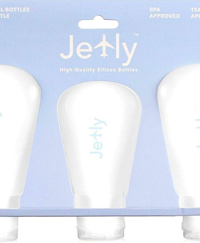 Jetly- Travel Bottles, TSA Approved Silicone