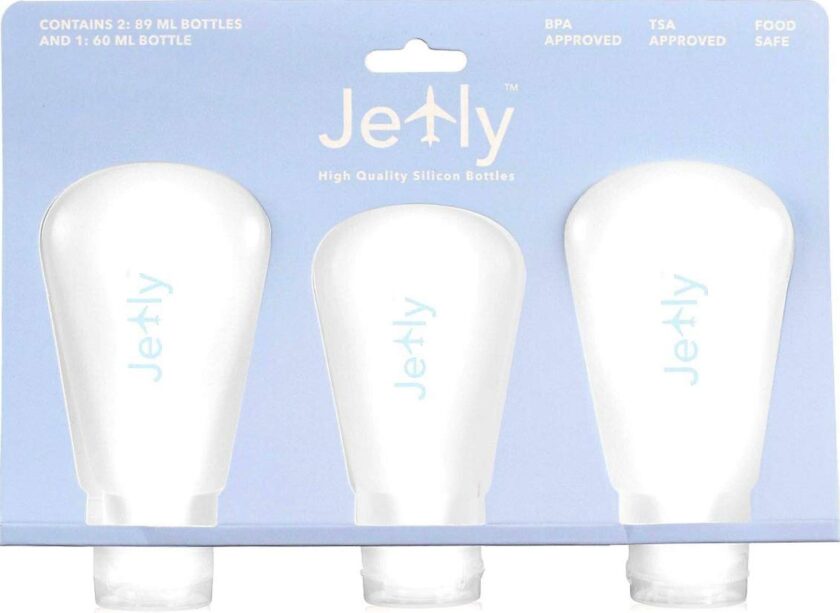 Jetly- Travel Bottles, TSA Approved Silicone