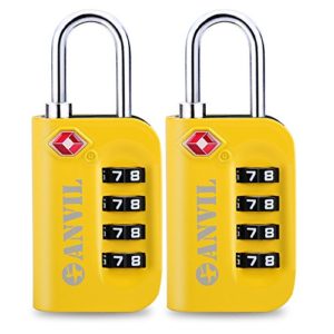 TSA Approved Luggage Lock - 4 Digit Combination Padlocks