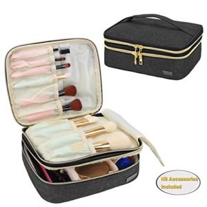 Teamoy Travel Makeup Brushes Case, Professional Makeup Bag