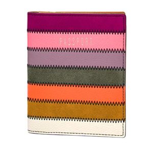 Fossil Women's Passport Leather RFID Passport Case Wallet