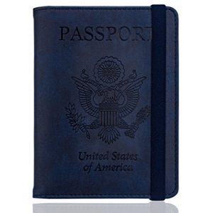 WALNEW RFID Passport Holder Cover Traveling Passport Case