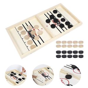 LEAMBE Fast Sling Puck Game, Portable Tabletop 