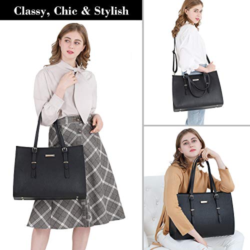 BUG Laptop Tote Bag Laptop Bag for Women Leather Review ...