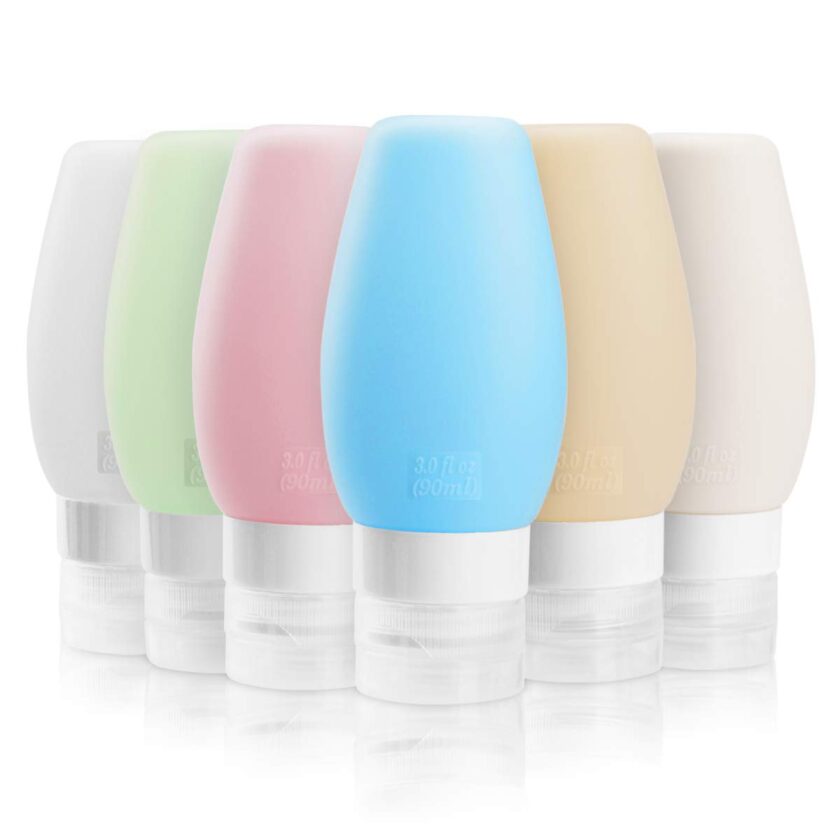 Travel Bottles TSA Approved, 3oz BPA Free Silicone