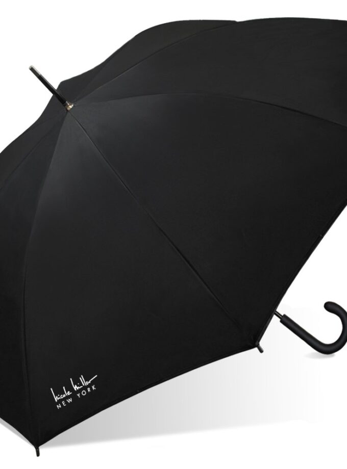 Stick Umbrella Nicole Miller Fashion Lime and Black