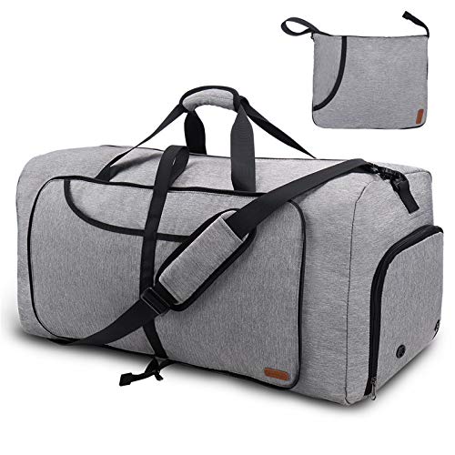 Vogshow Travel Duffel Bag, 55L Foldable Overnight Review ...