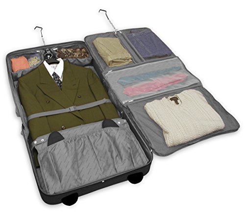 Buckingham 44-Inch Wheeled Garment Bag, Black Review - LightBagTravel.com