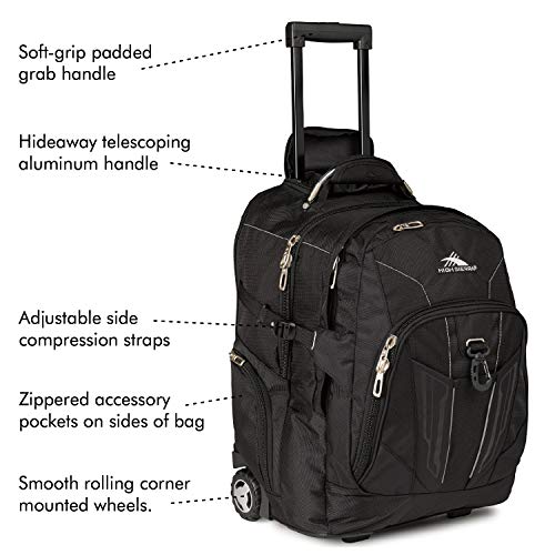 High Sierra XBTBusiness Rolling Backpack, Black Review