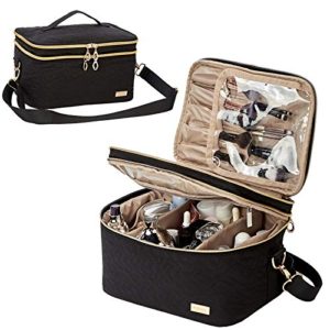 Large Cosmetic Case Organizer Fits Bottles Vertically