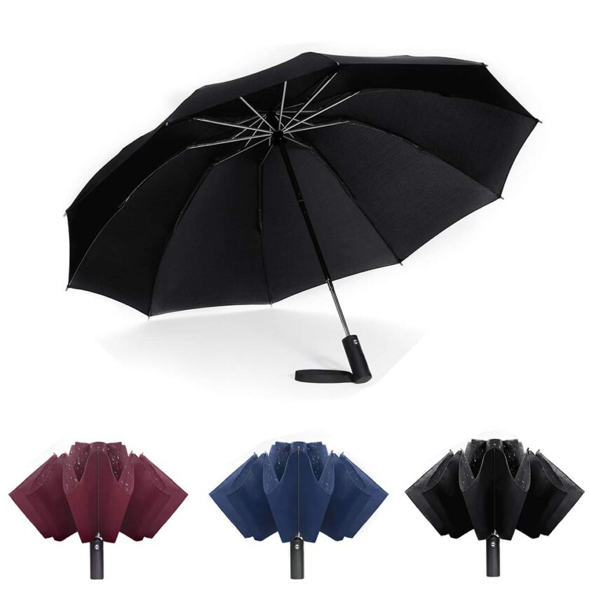 Jiguoor Compact Umbrella Inverted Umbrella