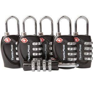 6 Pack TSA Approved Luggage Locks for Travel Safety
