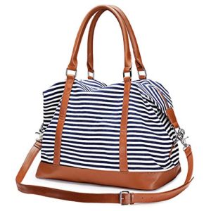 S-ZONE Women Travel Tote Canvas Weekender Bag