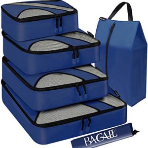 BAGAIL 4 Set Packing Cubes,Travel Luggage Packing Organizers