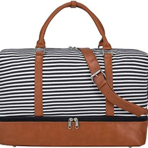 S-ZONE Women Canvas Weekender Bag