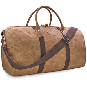 Travel Duffel Bag Waterproof Canvas Overnight Bag