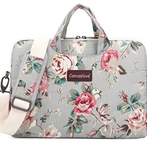 Canvaslove Grey Rose Pattern Water Resistant