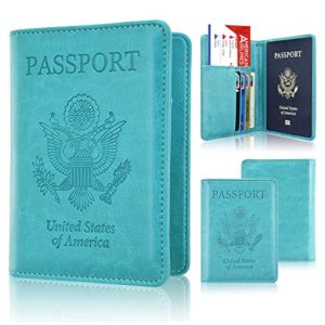 Passport Holder Cover, ACdream Travel Leather RFID