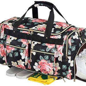 Weekender Overnight Duffel Bag Shoe Pocket