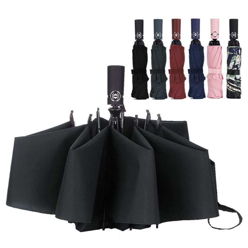 Reverse Folding Umbrella Auto Windproof Travel