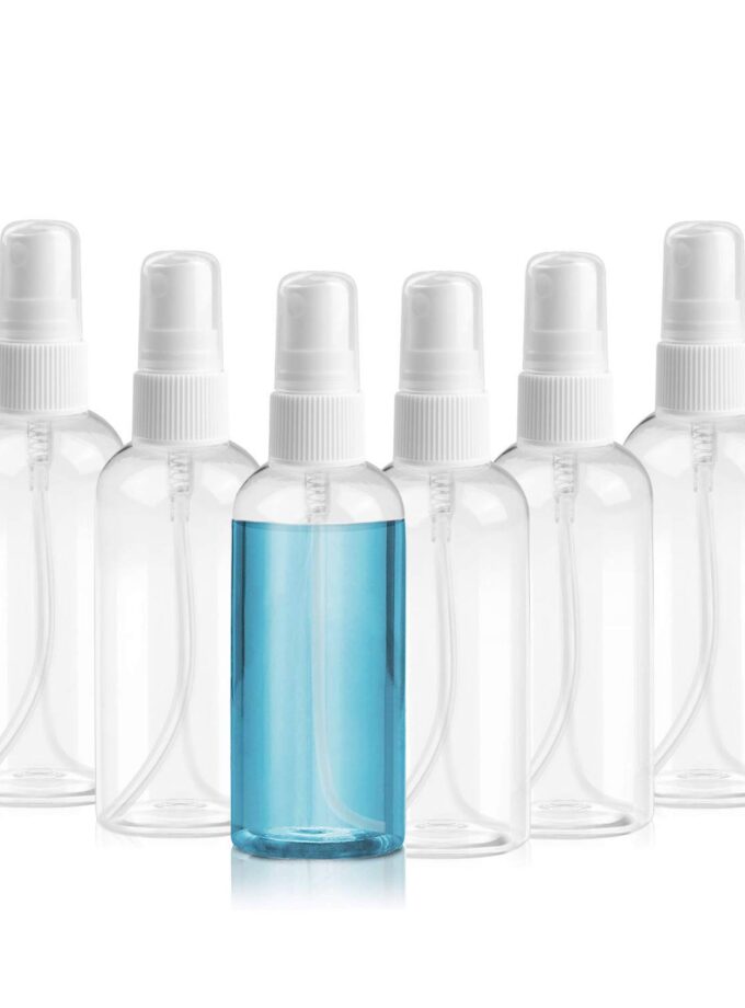 Henscoqi 6 Packs Spray Bottles, 3.38oz/100ml Empty Bottle
