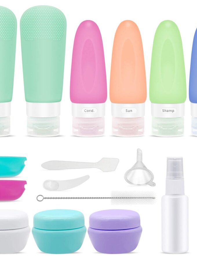 Silicone Travel Bottles 17 Pcs TSA Approved BPA Free Travel