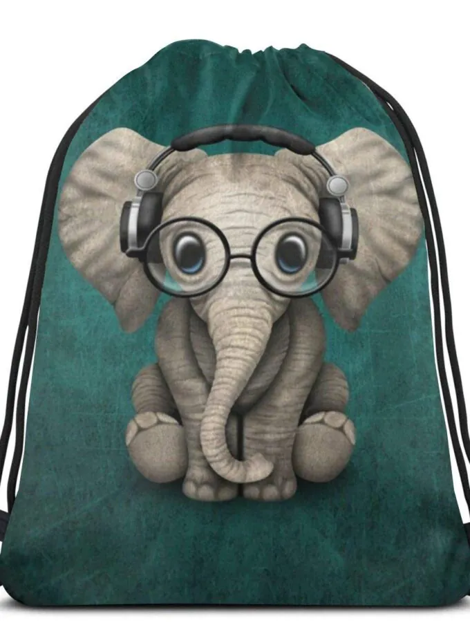 MSGUIDE Elephant Baby Wearing Glasses & Headphones