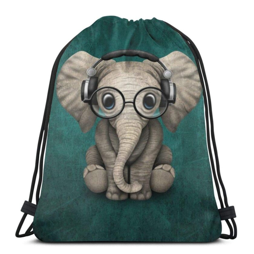 MSGUIDE Elephant Baby Wearing Glasses & Headphones