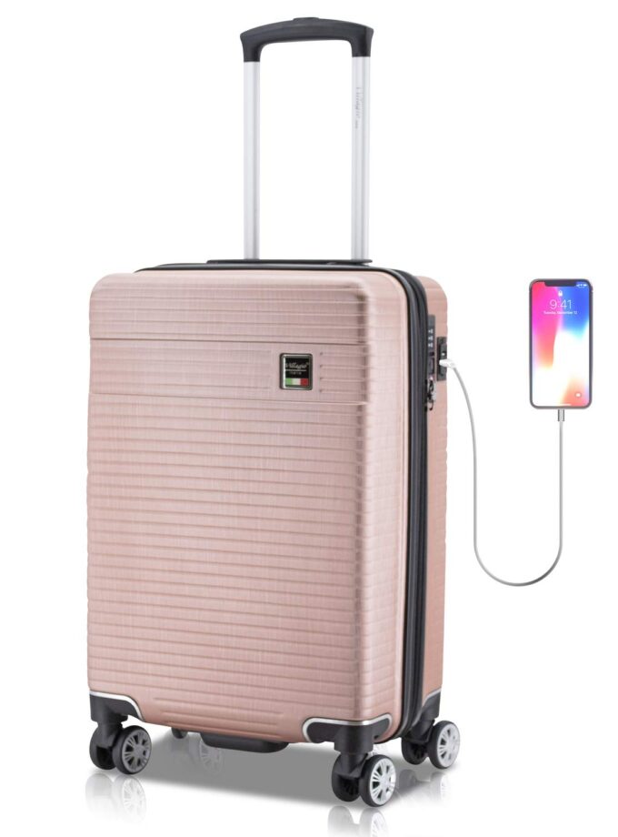 Villagio Hard Shell Luggage - Suitcase with USB Port