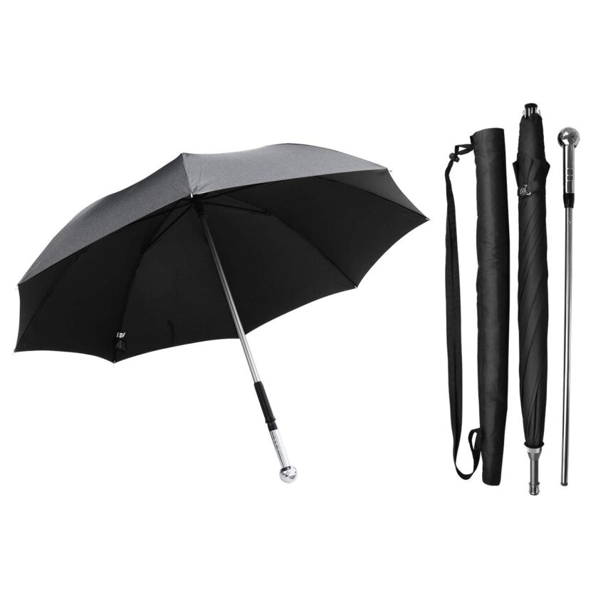 Safety Umbrella with Separable Steel-handle Stick